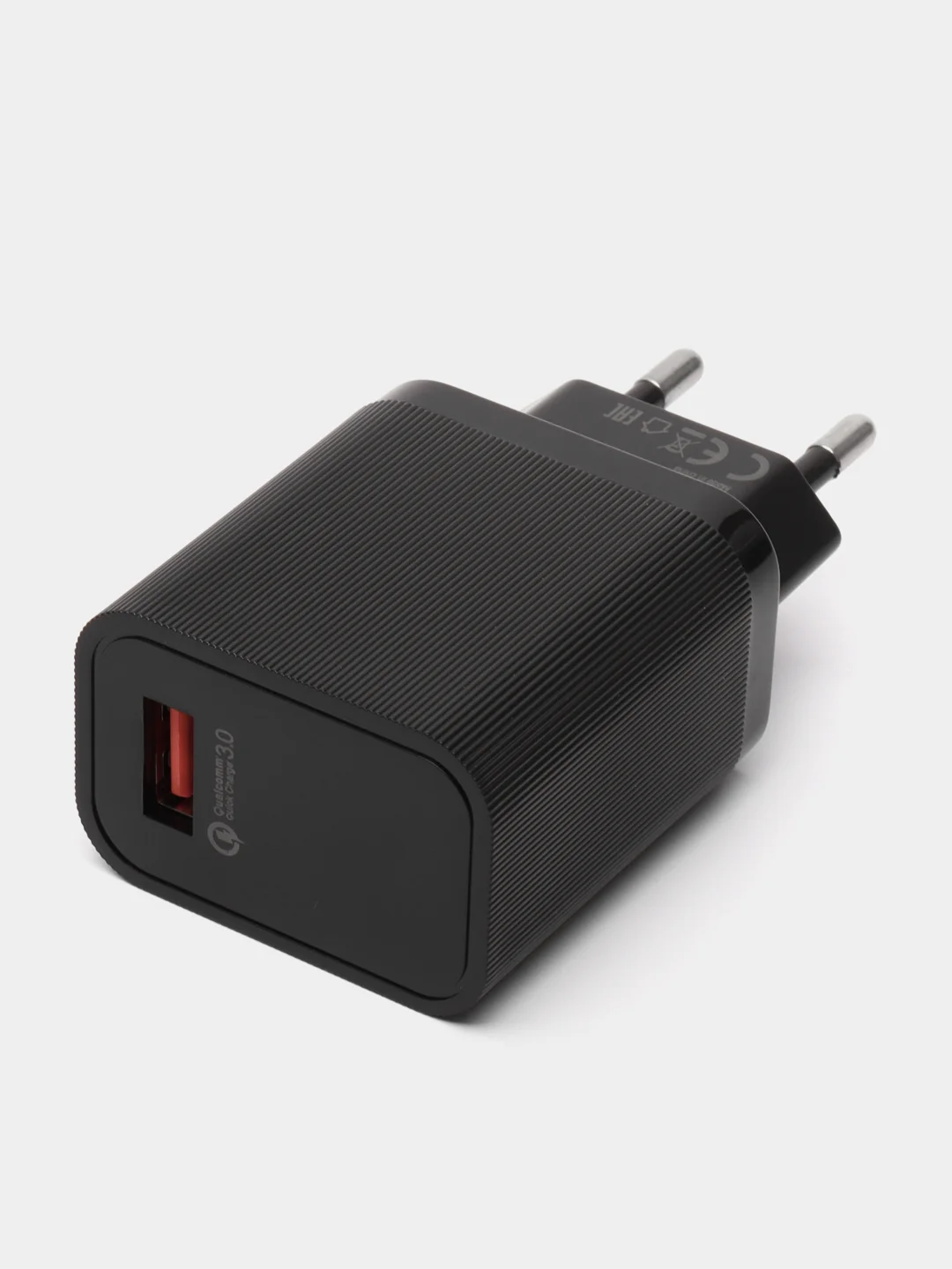Черный сетевое зарядное устройство FaizFull Fc-66, быстрая зарядка, USB, 18W