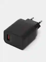 Черный сетевое зарядное устройство FaizFull Fc-66, быстрая зарядка, USB, 18W