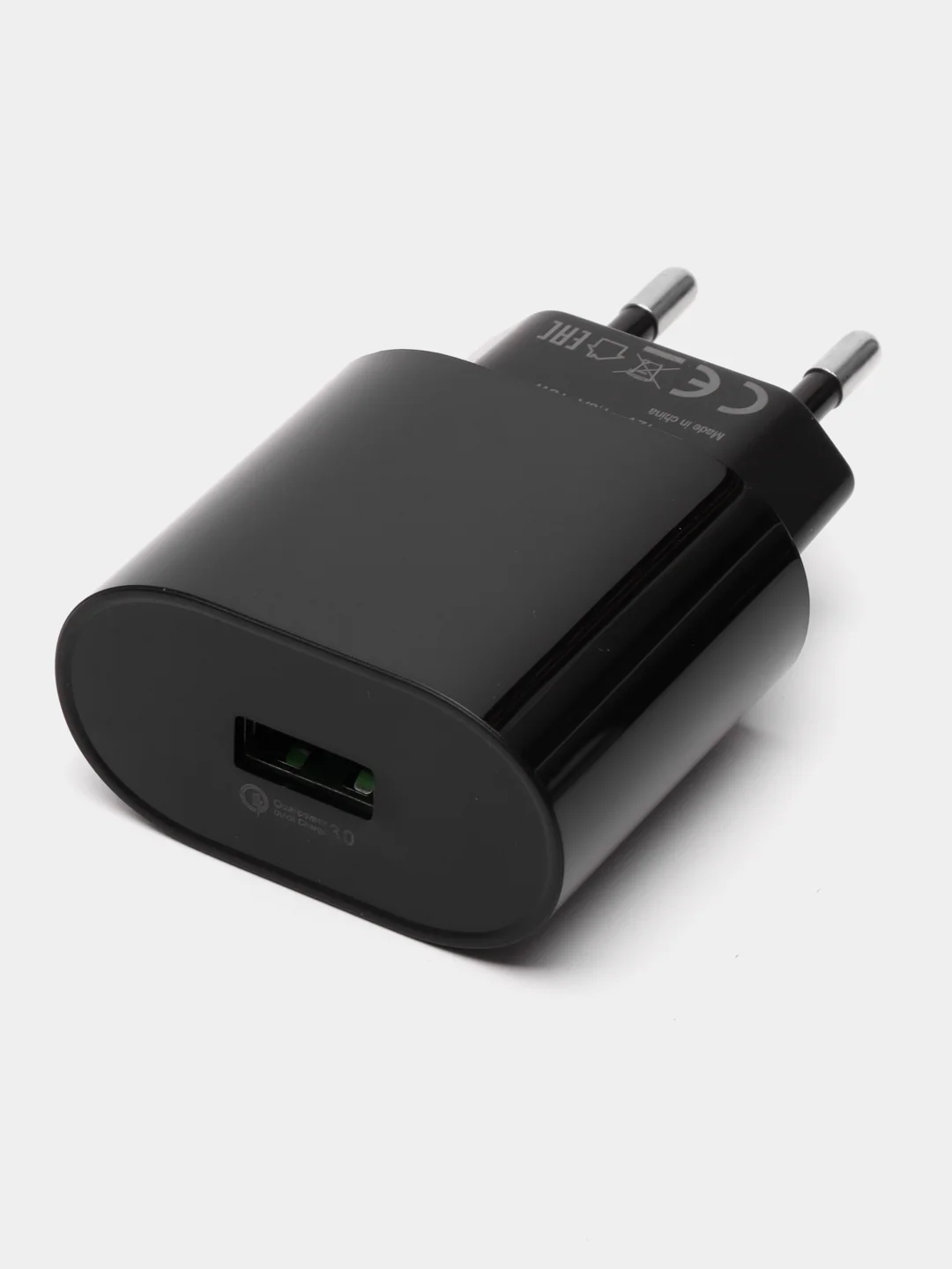 Черный сетевое зарядное устройство FaizFull Fc-64, быстрая зарядка, USB, 18W