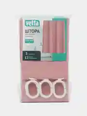 VETTA шторка для ванной, ПЕВА, 180 x 180 см, с магнитами, пудрово-розовая