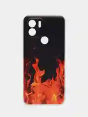 Оранжевый силиконовый чехол на Xiaomi Redmi A1+/Redmi A2+/Poco C51/C50 (Редми A1 Плюс/Редми А2 Плюс)