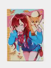 Аметистовый блокнот в точку 72 листа А5 Аниме. Точкабук "Anime Pets", бумага 100 гр/м2. Проф-Пресс