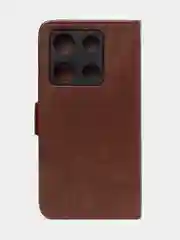 Коричневый чехол-книжка GQ Lite для Infinix Note 30 Pro из высококачественной кожи