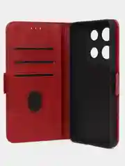 Красный чехол-книжка GQ Lite для Infinix Note 30 Pro из высококачественной кожи