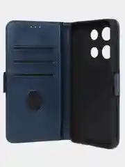 Синий чехол-книжка GQ Lite для Infinix Note 30 Pro из высококачественной кожи