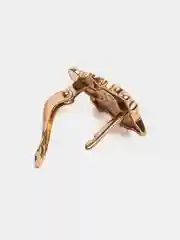 Розовый серьги детские, ювелирные, из серебра