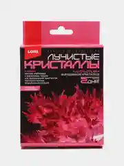 Алый набор химических опытов для выращивания "Лучистые Кристаллы", эксперименты для детей