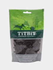 Лакомство для собак мелких и средних пород TiTBiT, косточки мясные с говядиной, 145гх5 уп