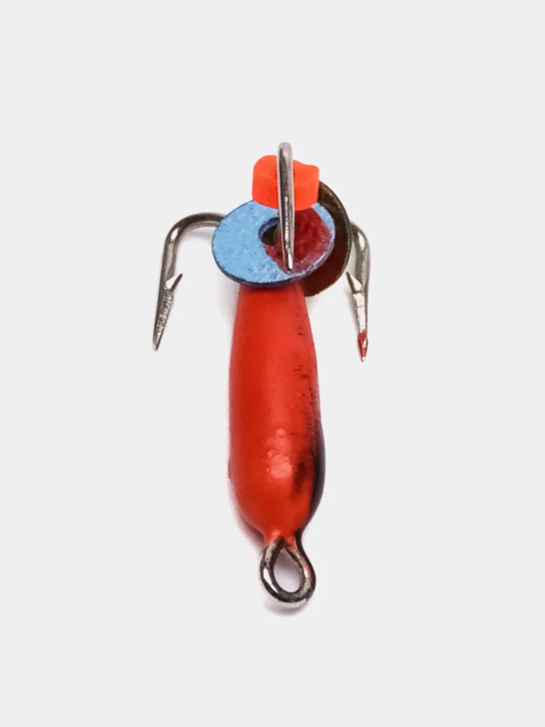 Алый мормышка вольфрам для рыбалки, крючки Mustad "Чертик", до 1,5г, зимняя, вольфрамовый черт