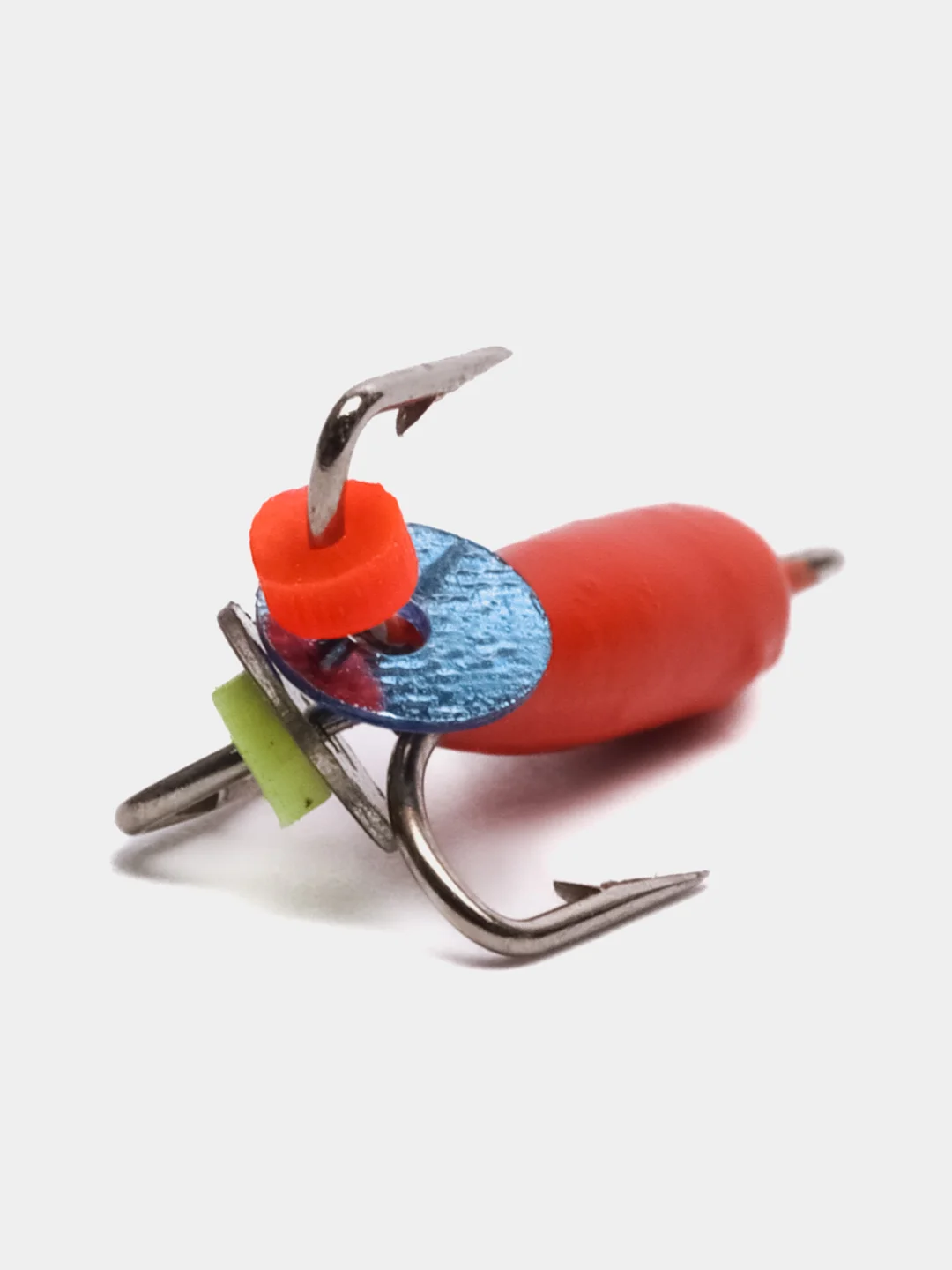 Алый мормышка вольфрам для рыбалки, крючки Mustad "Чертик", до 1,5г, зимняя, вольфрамовый черт