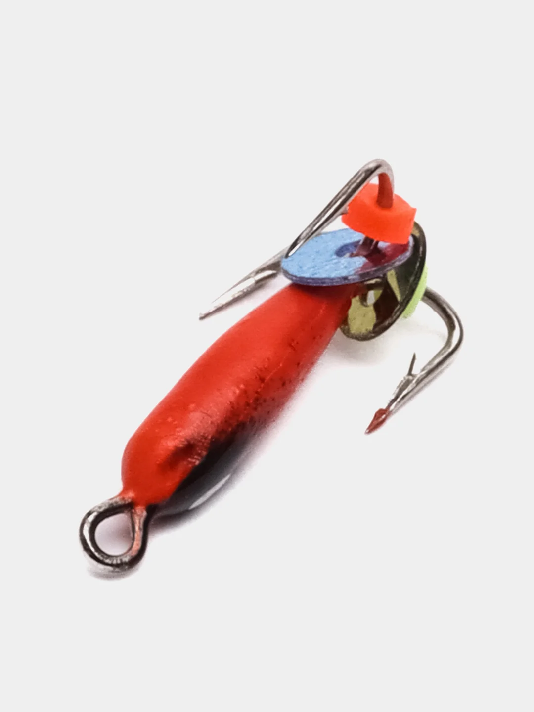Алый мормышка вольфрам для рыбалки, крючки Mustad "Чертик", до 1,5г, зимняя, вольфрамовый черт