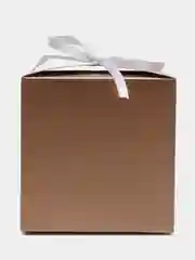Золотой коробка подарочная для подарка "Квадратная однотонная", складная, 3 размера