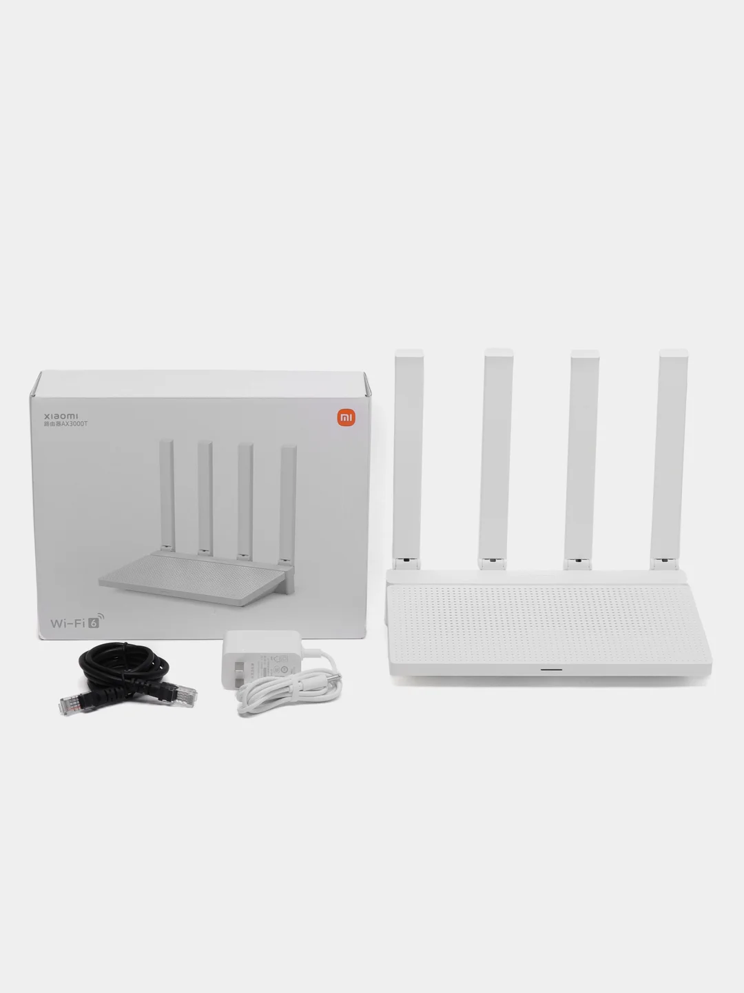Белый wi-fi роутер Xiaomi Роутер AX3000T, DVB4382CN