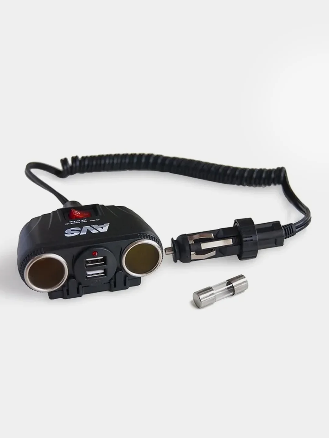A80922S Разветвитель прикуривателя 12/24 (на 2 выхода+2USB) CS230U