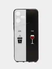 Бирюзовый чехол для Tecno POVA Neo 3, с принтом, с рисунком, Техно Пова Нео 3