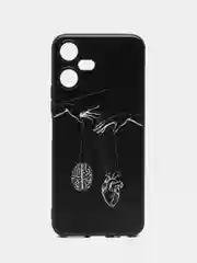 Серый металлик чехол для Tecno POVA Neo 3, с принтом, с рисунком, Техно Пова Нео 3