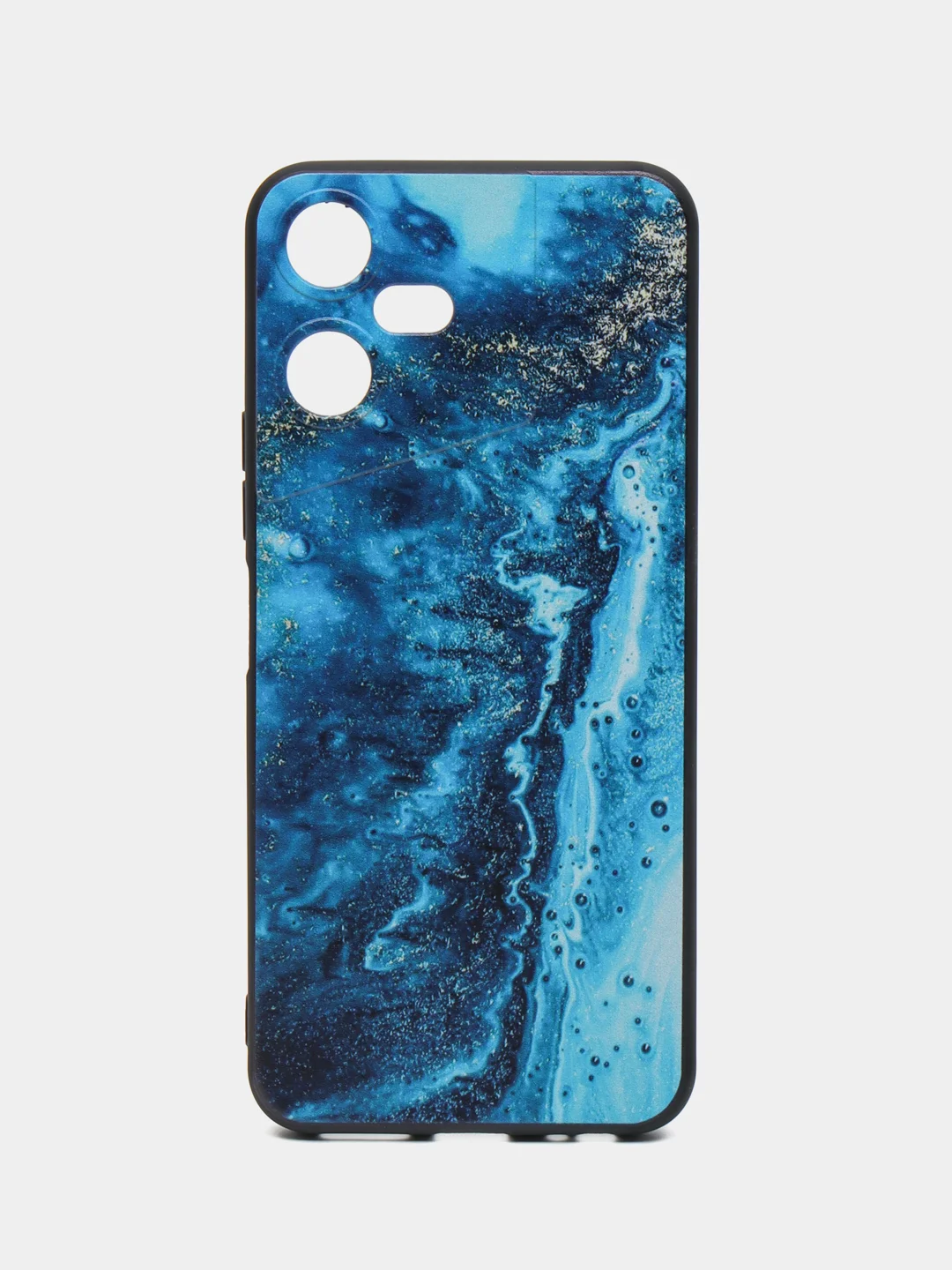 Тёмно-бирюзовый чехол для Tecno POVA Neo 3, с принтом, с рисунком, Техно Пова Нео 3