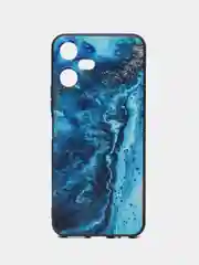 Тёмно-бирюзовый чехол для Tecno POVA Neo 3, с принтом, с рисунком, Техно Пова Нео 3