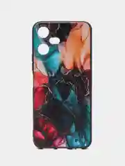 Фиолетовый чехол для Tecno POVA Neo 3, с принтом, с рисунком, Техно Пова Нео 3