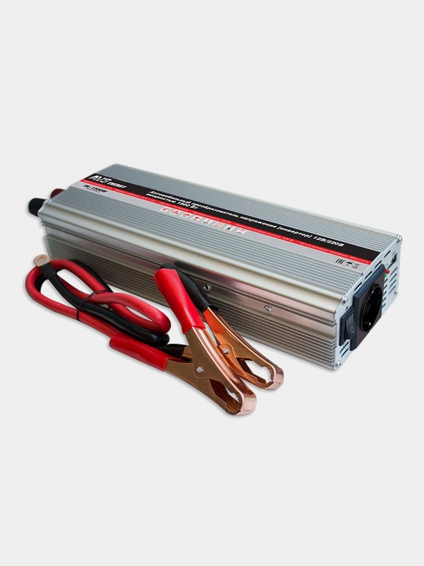 Автомобильный инвертор AVS IN-1500W, 12/220V, 1500Вт, USB Port