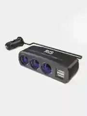 A40862S Разветвитель прикуривателя AVS 12/24 (на 3 выхода+2 USB) CS318U