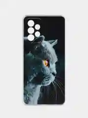 Тёмно-серый силиконовый чехол на Samsung Galaxy A52/A52s (Самсунг А52/A52s)