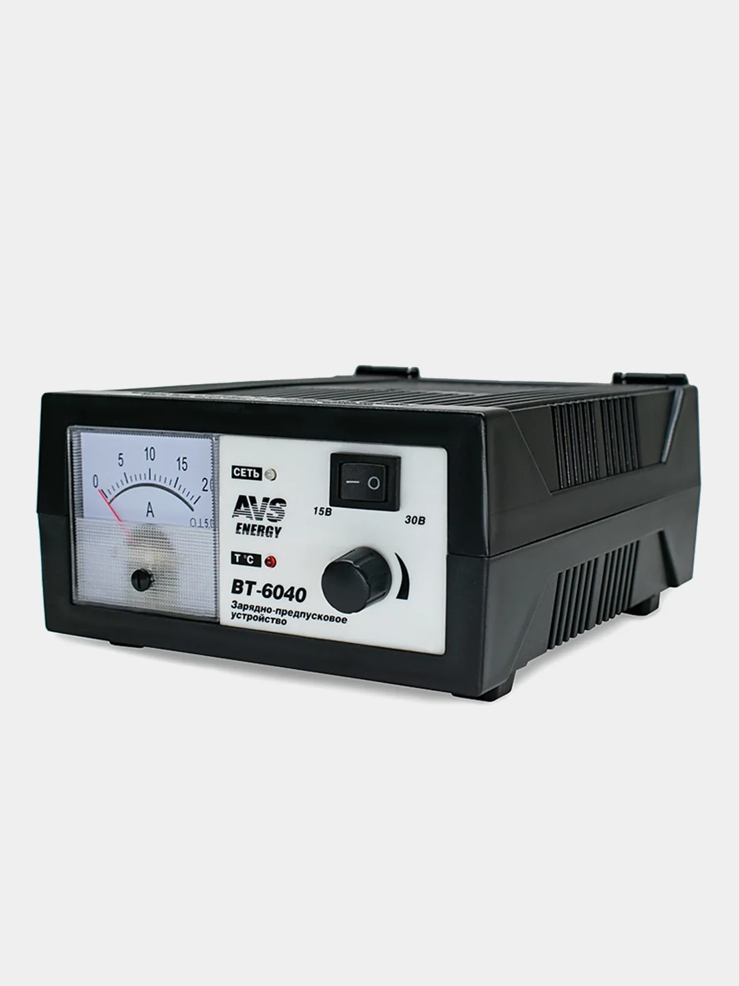 Зарядное устройство для автомобильного аккумулятора AVS BT-6040, 20A, 12/24V