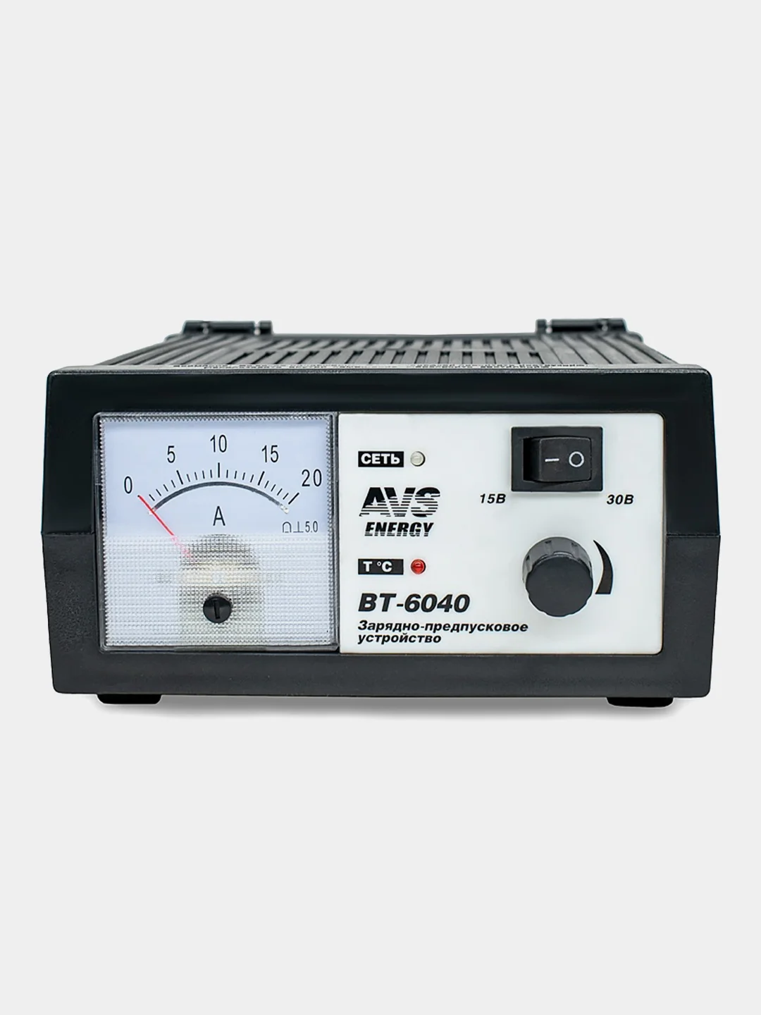 Зарядное устройство для автомобильного аккумулятора AVS BT-6040, 20A, 12/24V