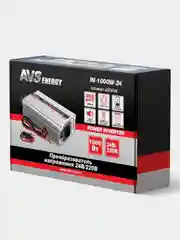 Автомобильный инвертор AVS IN-1000W-24, 24/220V, A07074S