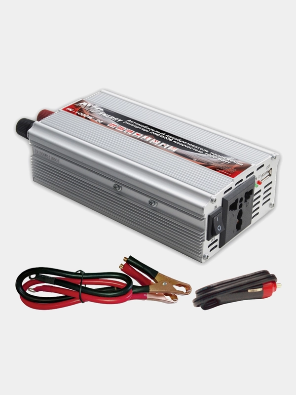 Автомобильный инвертор AVS IN-1000W-24, 24/220V, A07074S