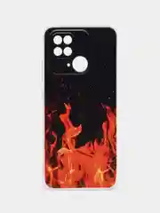 Оранжевый силиконовый чехол на Xiaomi Redmi 10C (Сяоми Редми 10С)