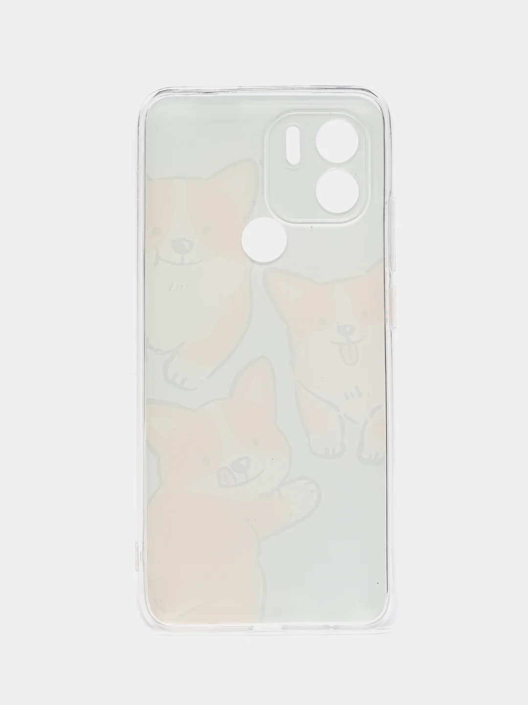 Светло-оранжевый силиконовый чехол на Xiaomi Redmi A1+/Redmi A2+/Poco C51/C50 (Редми A1 Плюс/Редми А2 Плюс)