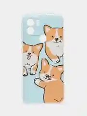 Светло-оранжевый силиконовый чехол на Xiaomi Redmi A1+/Redmi A2+/Poco C51/C50 (Редми A1 Плюс/Редми А2 Плюс)