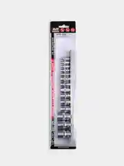 Набор головок торцевых 1/4", 3/8", 1/2"DR TORX (E4-E24) (14 предм), AVS NTX-14M