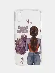 Сиреневый силиконовый чехол на Xiaomi Redmi 9A (Сяоми Редми 9A)