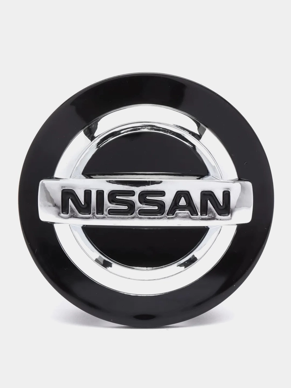 Колпачки-заглушки на литые диски Ниссан (Nissan), в двух размерах