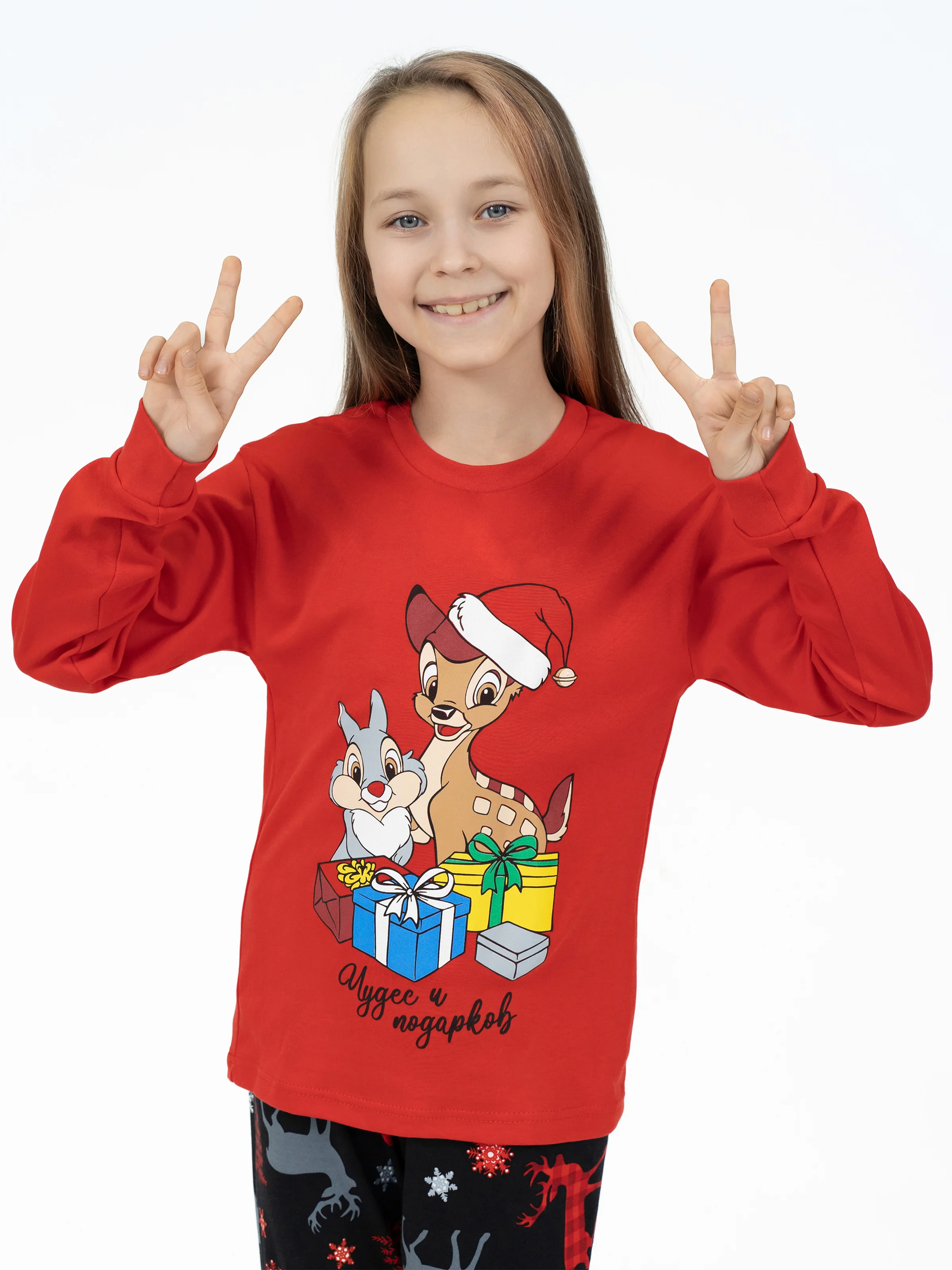 Пижама для девочки,для мальчика на Новый год, Утенок
