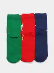 Серый носки новогодние в стальной коробке, 3 пары