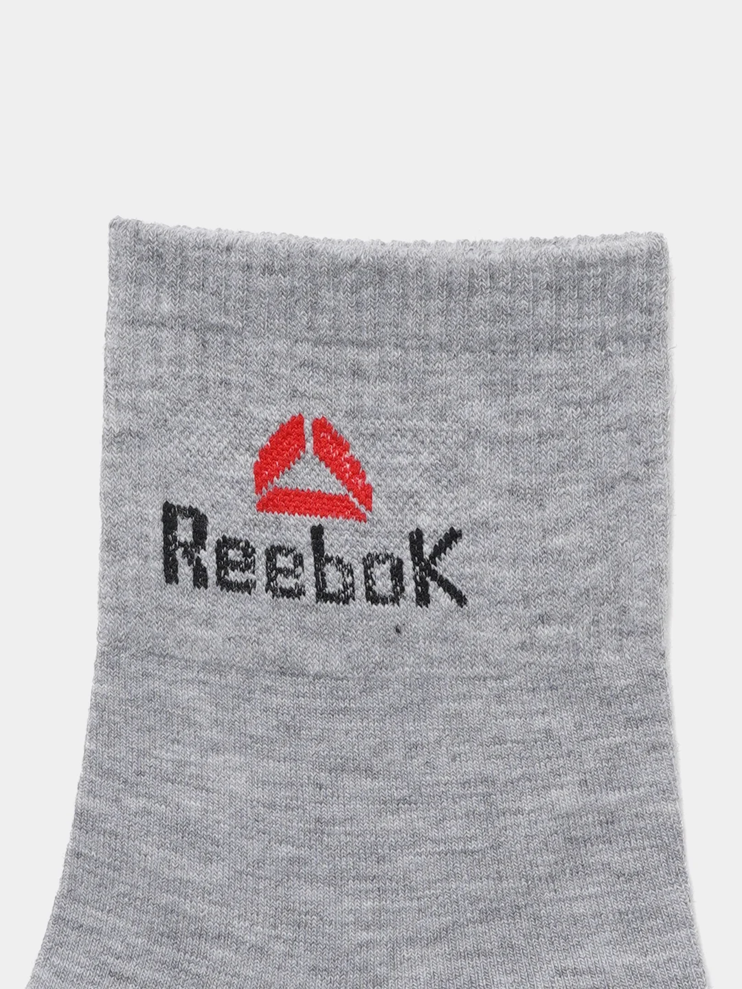 Носки женские спортивные с вышитым принтом Рибок (Reebok) средней длины, хлопок, 5 пар