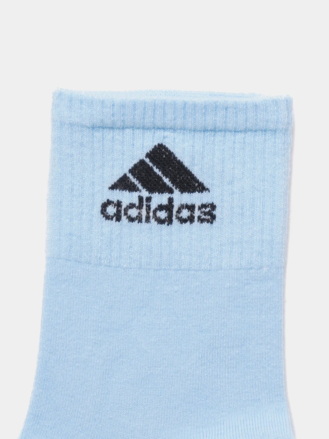 Носки женские спортивные, с вышитым принтом Адидас (Adidas), средней длины хлопок, 5 пар