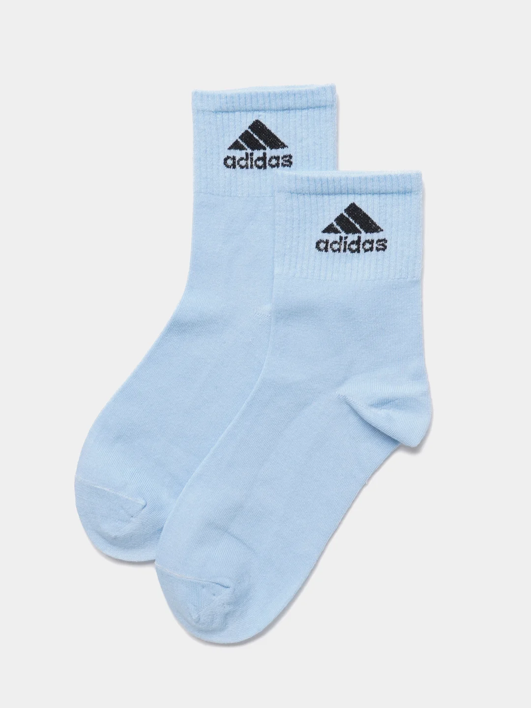 Носки женские спортивные, с вышитым принтом Адидас (Adidas), средней длины хлопок, 5 пар