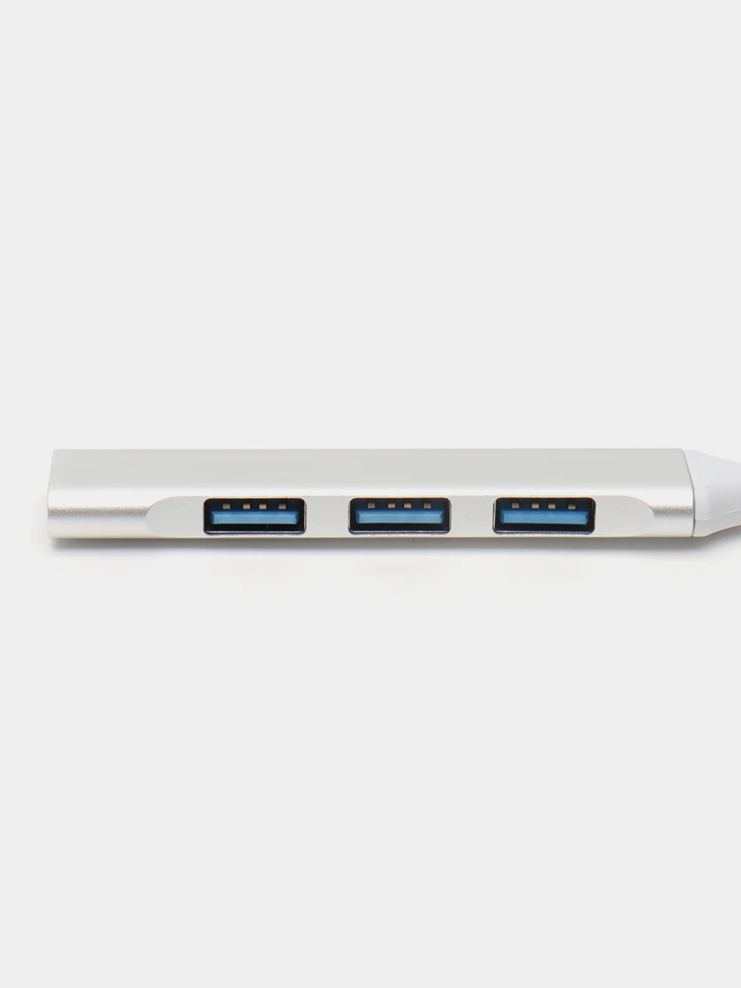 Серебряный usb-хаб, разветвитель на 4 порта, Type-C, переходник HUB 3.0, концентратор