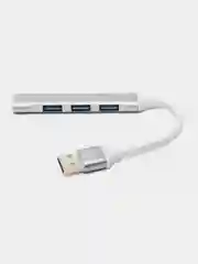Серый usb-хаб, разветвитель на 4 порта, Type-C, переходник HUB 3.0, концентратор