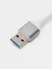 Серый usb-хаб, разветвитель на 4 порта, Type-C, переходник HUB 3.0, концентратор