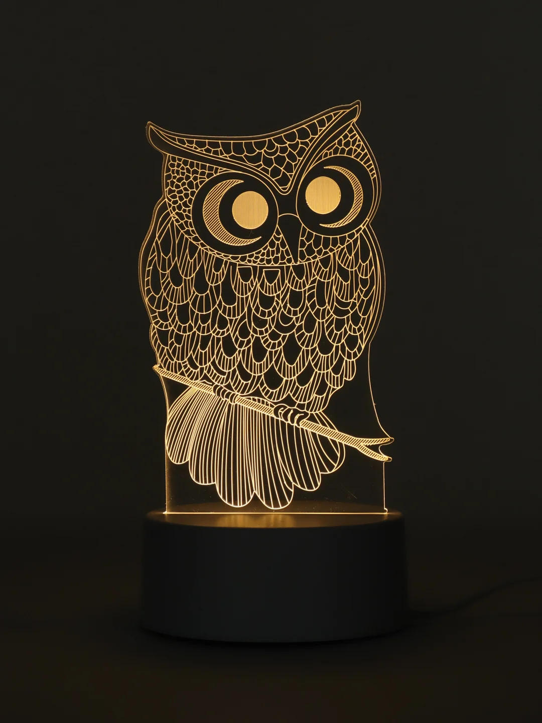 Бронзовый светильник-ночник светодиодный, 3D, LED, USB, 4 вида