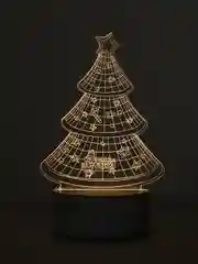 Зеленый светильник-ночник светодиодный, 3D, LED, USB, 4 вида