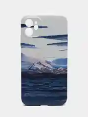 Зеленый чехол айфон на 11, iPhone 13, 13 Про, Горы, Ландшафт, 6 принтов, чехол iphone 11