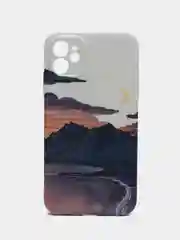 Коралловый чехол айфон на 11, iPhone 13, 13 Про, Горы, Ландшафт, 6 принтов, чехол iphone 11