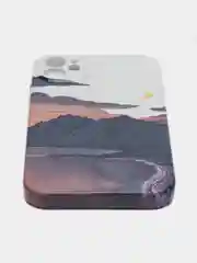 Коралловый чехол айфон на 11, iPhone 13, 13 Про, Горы, Ландшафт, 6 принтов, чехол iphone 11