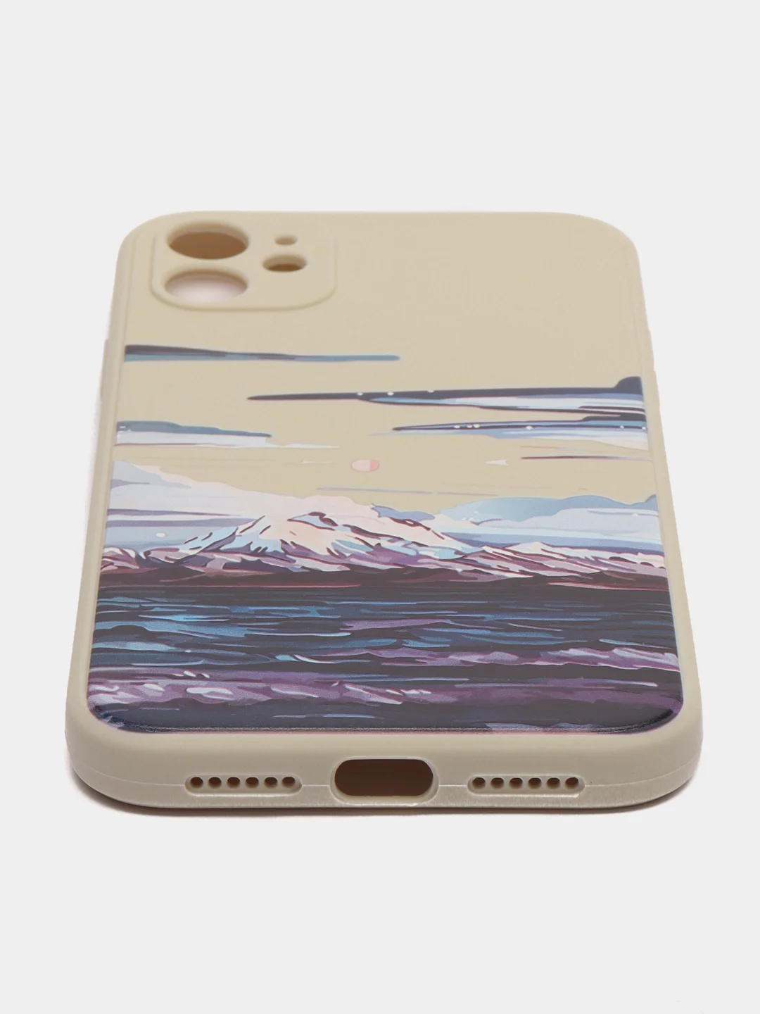 Угольный чехол айфон на 11, iPhone 13, 13 Про, Горы, Ландшафт, 6 принтов, чехол iphone 11